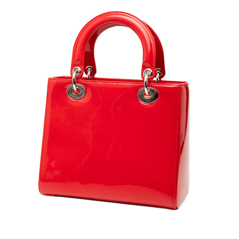 Pre-Loved Dior Medium Patent Lady Dior - Picture 2 of 7